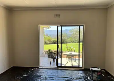 Fresh paint job on Farm21 Ecoresort building