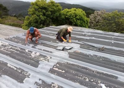 Waterproofing work during Farm21 construction