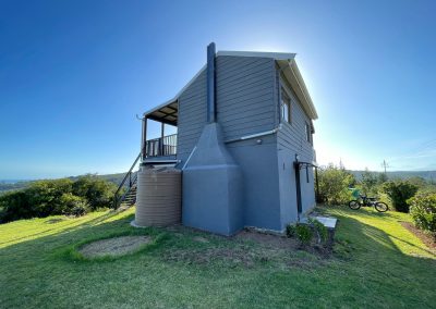 Side-view of the rental unit