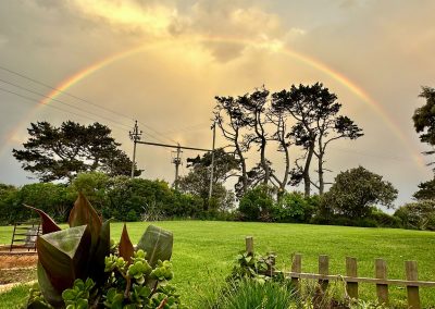 Rainbow over Farm21 Ecoresort Garden Route