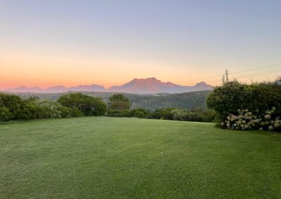 Sunrise over Outeniqua Mountains at Farm21 Ecoresort