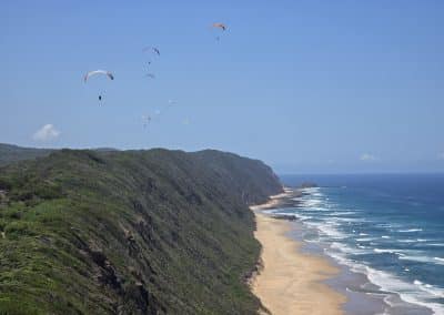 Paraglides over Paradise Ridge